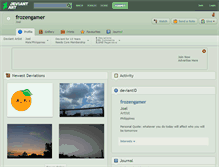 Tablet Screenshot of frozengamer.deviantart.com