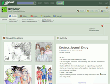 Tablet Screenshot of lallyjunior.deviantart.com