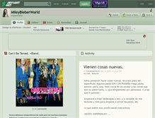 Tablet Screenshot of mileybieberworld.deviantart.com