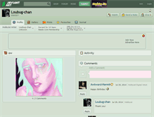 Tablet Screenshot of loubug-chan.deviantart.com