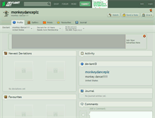 Tablet Screenshot of monkeydanceplz.deviantart.com