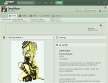 Tablet Screenshot of demi-rose.deviantart.com