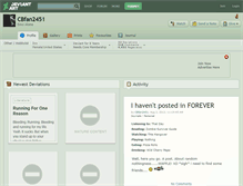Tablet Screenshot of cbfan2451.deviantart.com
