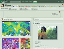 Tablet Screenshot of chloepasq.deviantart.com