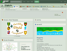 Tablet Screenshot of kingda-ka.deviantart.com