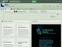 Tablet Screenshot of miyiku.deviantart.com