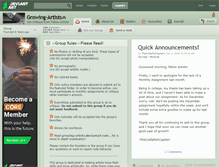 Tablet Screenshot of growing-artists.deviantart.com