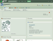 Tablet Screenshot of oceanic815.deviantart.com