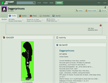 Tablet Screenshot of daggerprincess.deviantart.com