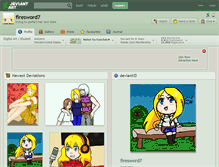 Tablet Screenshot of firesword7.deviantart.com