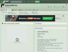 Tablet Screenshot of gothicgirlberckly.deviantart.com