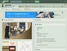 Tablet Screenshot of 3393339.deviantart.com