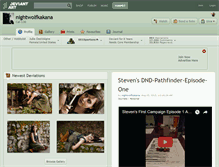 Tablet Screenshot of nightwolfkakana.deviantart.com