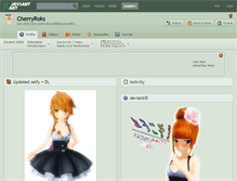 Tablet Screenshot of cherryroks.deviantart.com