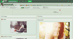 Desktop Screenshot of hard-to-be-a-girl.deviantart.com