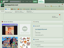 Tablet Screenshot of movieguyhollywood.deviantart.com