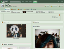 Tablet Screenshot of crazifish.deviantart.com