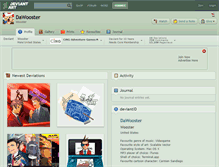 Tablet Screenshot of dawooster.deviantart.com