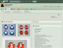 Tablet Screenshot of memonio77.deviantart.com