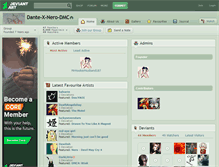 Tablet Screenshot of dante-x-nero-dmc.deviantart.com