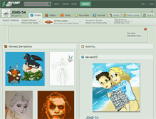 Tablet Screenshot of jdmd-54.deviantart.com