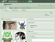 Tablet Screenshot of matheuslima.deviantart.com