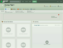 Tablet Screenshot of grumpy-tiger1.deviantart.com