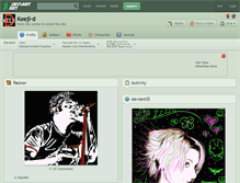 Tablet Screenshot of keeji-d.deviantart.com