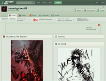 Tablet Screenshot of humantyphoon89.deviantart.com