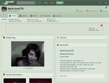 Tablet Screenshot of darla-love278.deviantart.com