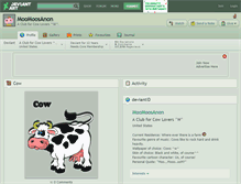 Tablet Screenshot of moomoosanon.deviantart.com