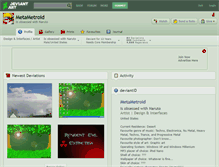 Tablet Screenshot of metametroid.deviantart.com