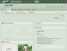 Tablet Screenshot of mattew286.deviantart.com