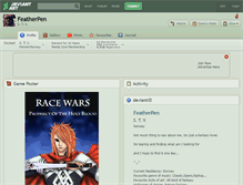 Tablet Screenshot of featherpen.deviantart.com