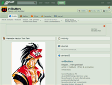 Tablet Screenshot of evilbutters.deviantart.com