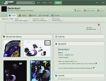 Tablet Screenshot of devin-kun1.deviantart.com