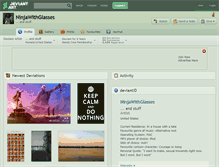 Tablet Screenshot of ninjawithglasses.deviantart.com