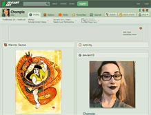 Tablet Screenshot of chompie.deviantart.com