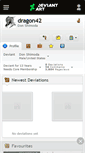 Mobile Screenshot of dragon42.deviantart.com