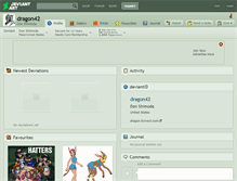 Tablet Screenshot of dragon42.deviantart.com