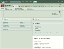 Tablet Screenshot of kuromaru.deviantart.com
