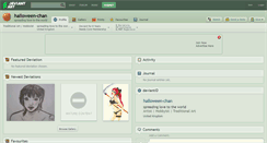 Desktop Screenshot of halloween-chan.deviantart.com