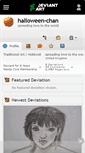 Mobile Screenshot of halloween-chan.deviantart.com