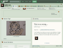 Tablet Screenshot of katie-xox.deviantart.com