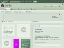 Tablet Screenshot of dreamdeer.deviantart.com