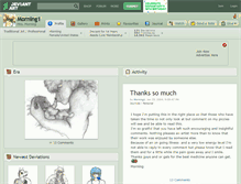 Tablet Screenshot of morning1.deviantart.com