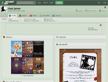 Tablet Screenshot of chaz-james.deviantart.com