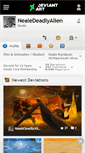 Mobile Screenshot of nealedeadlyalien.deviantart.com