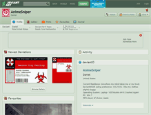 Tablet Screenshot of animesniper.deviantart.com