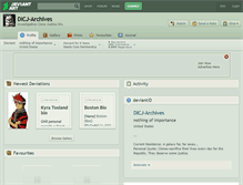 Tablet Screenshot of dicj-archives.deviantart.com